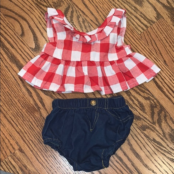 Crop top and denim jeans set - Picture 4 of 5